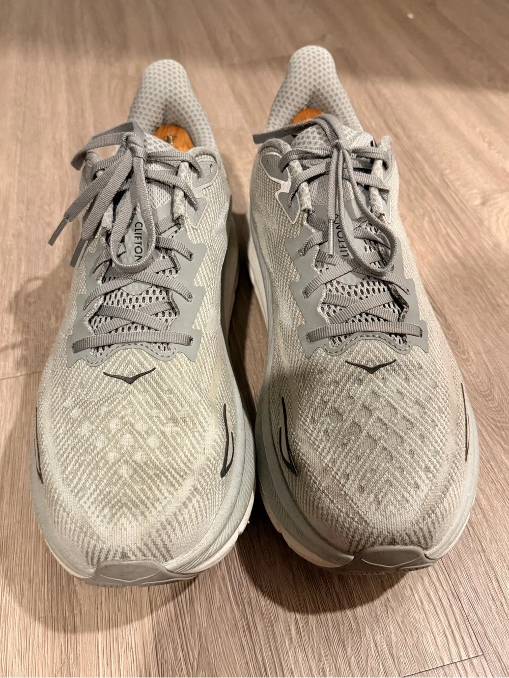 HOKA Clifton 9 Men's 14D  Harbor Mist Black Running Shoes 1132210 HMBC